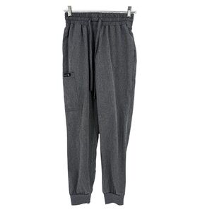 Koi Basics Gray Jogger Scrub Pants XS Regular Stretch Cargo Nursing Workwear